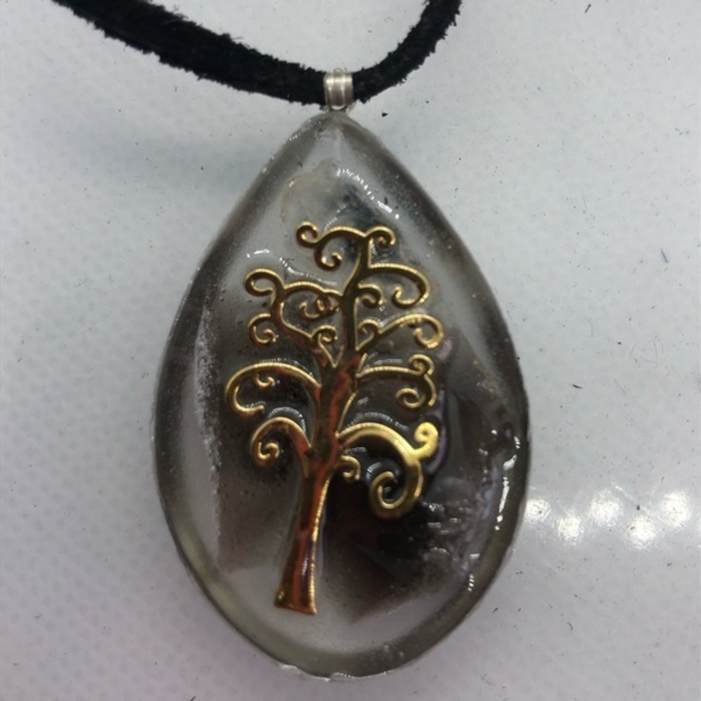 Obsidian Orgonite Necklace